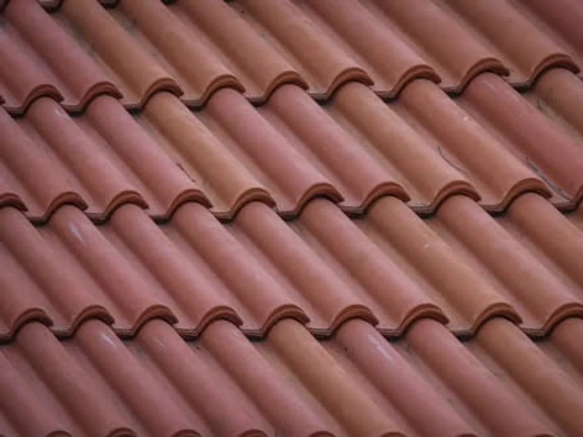 Interlocking terracotta barrel tile installation in Pasadena